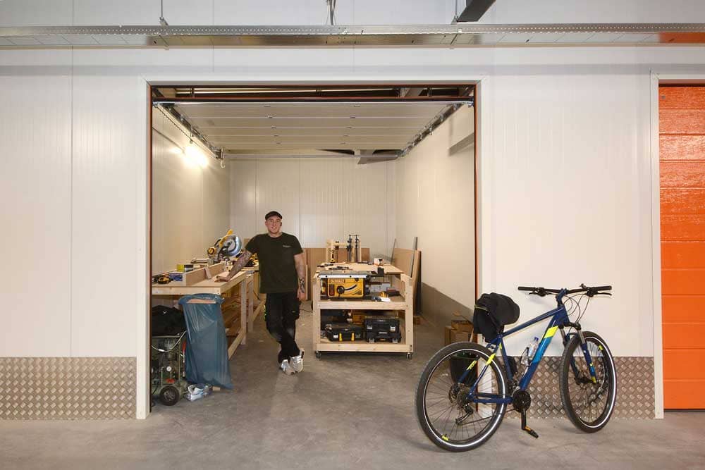 Garagebox als bedrijfsruimte