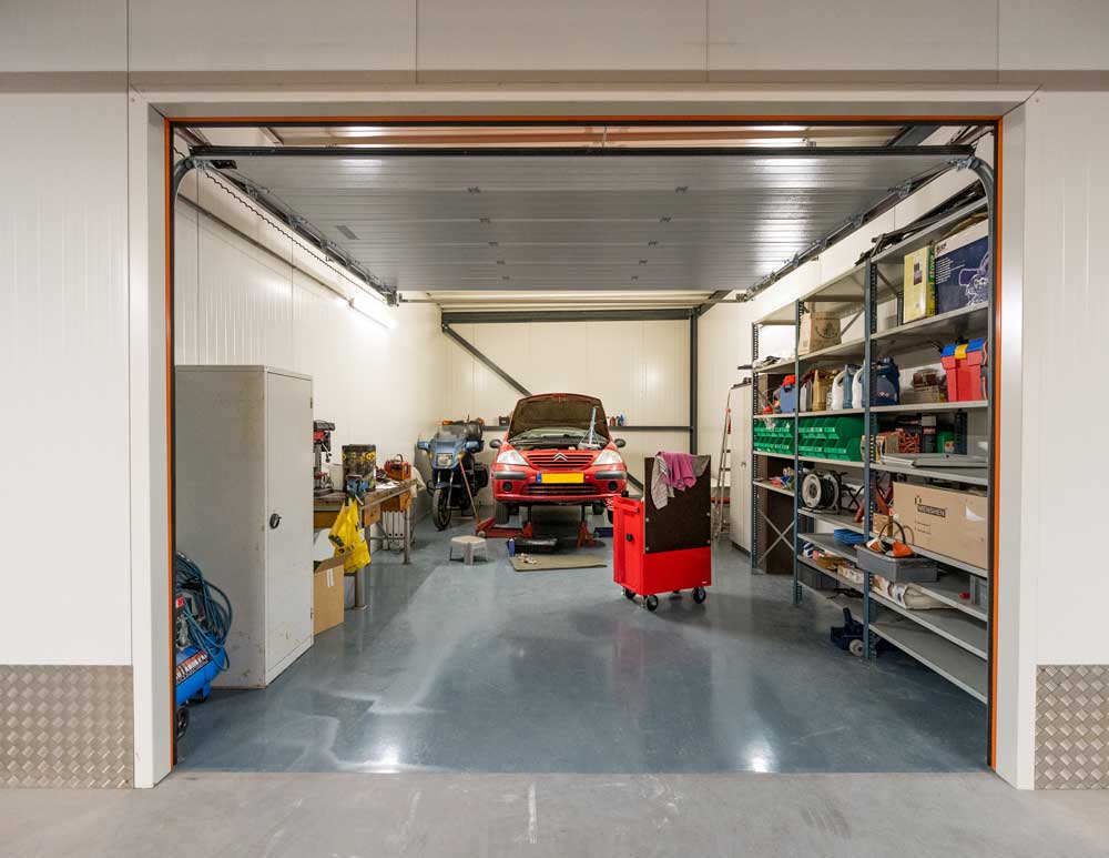 Garagebox werkplek