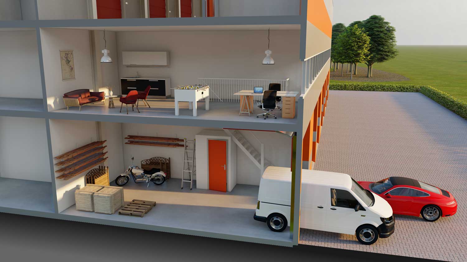 Bedrijfsunit te huur of te koop bij XLBox Nederland