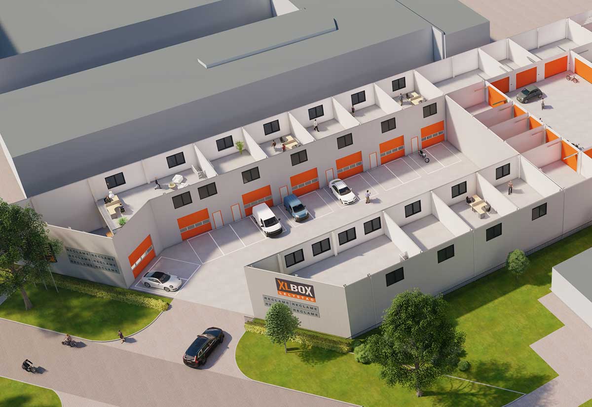 XLBox Lelystad bedrijfsunits